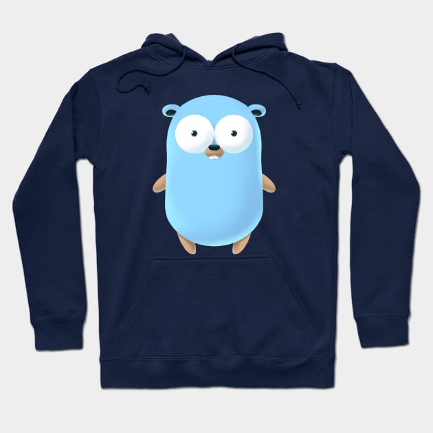 Golang Gopher Hoodie by clgtart